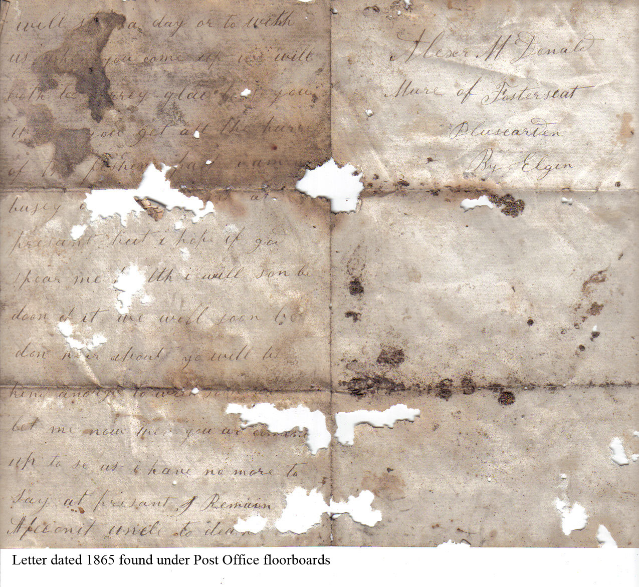 1865 - PO letter - back page