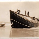 1930 - Boat Launch on Beach from Findlays yard.