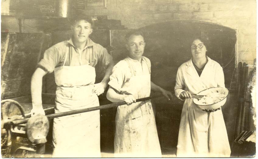 1936- George Watt McKenzie, Danny Main, Ann Young at Stuarts the Bakers
