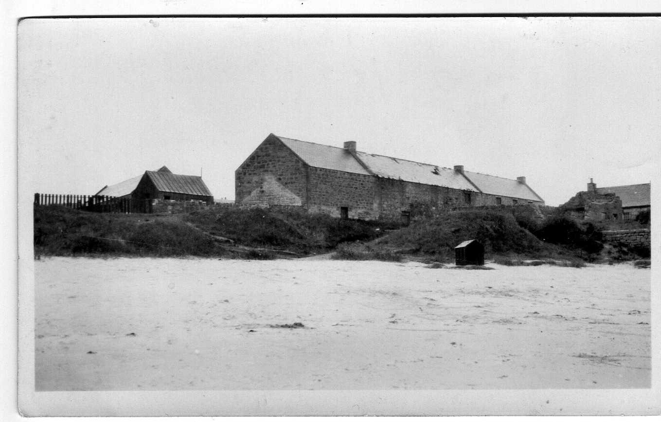 1949 Findlays winch house on beach Hopeman History