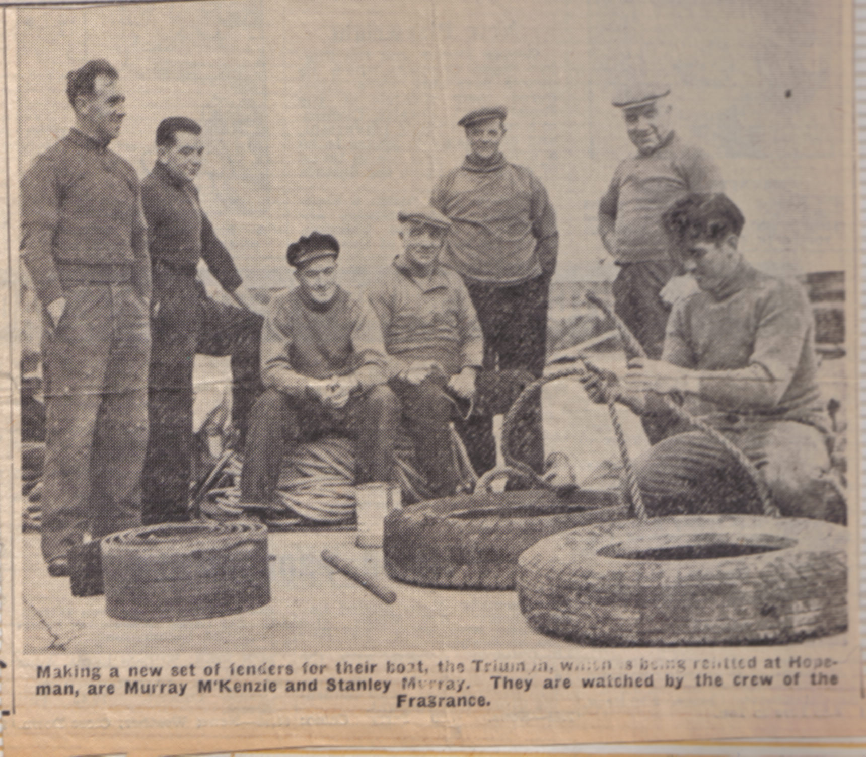 1950's - Fishermen at Hopeman
