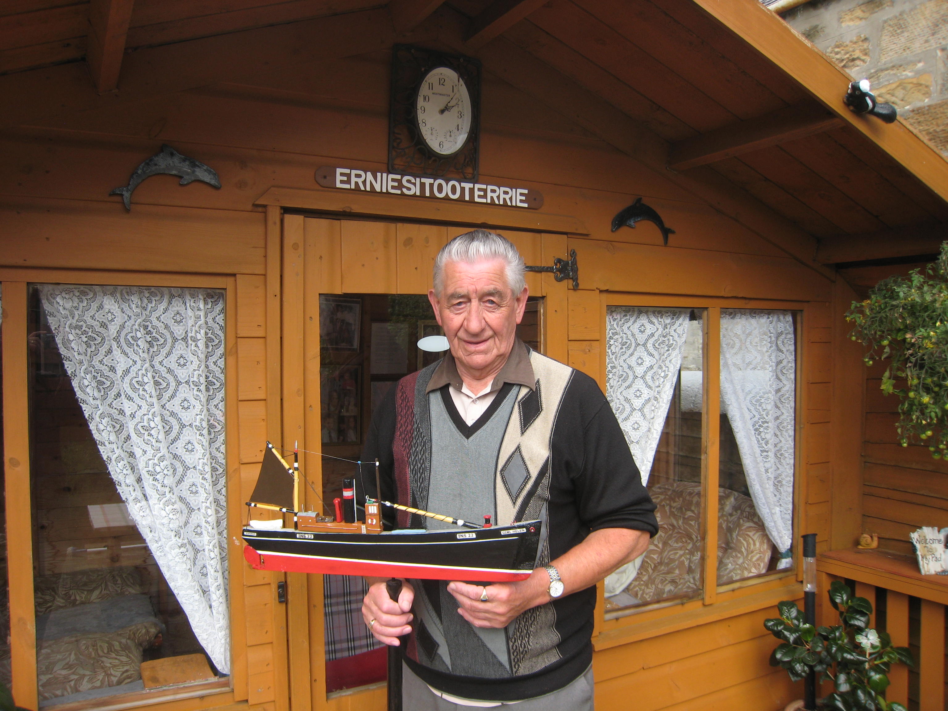 2011- Ernie More & model boat