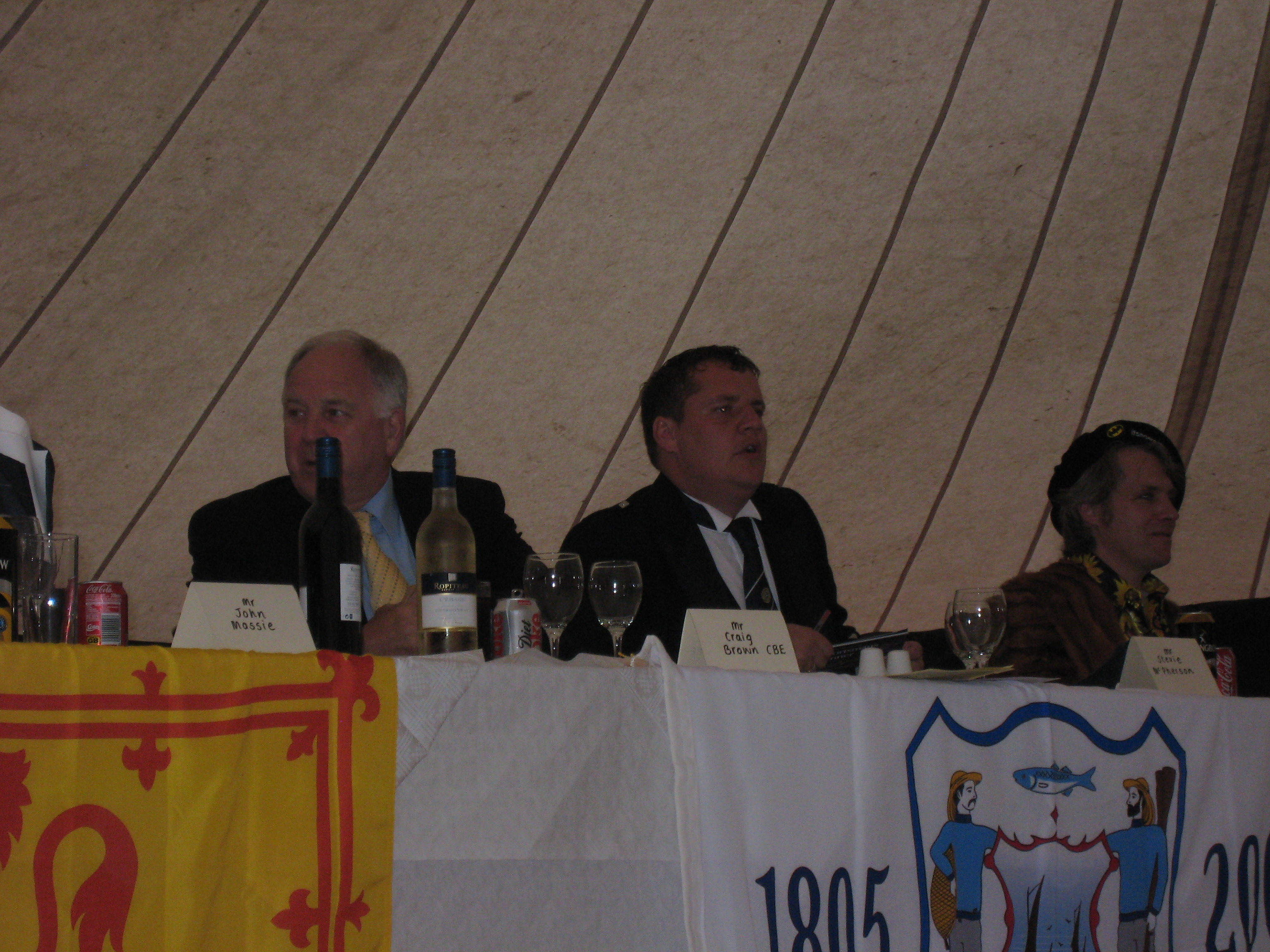 2008 - FC dinner - Craig Brown & Stevie McPherson